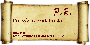 Puskás Rodelinda névjegykártya